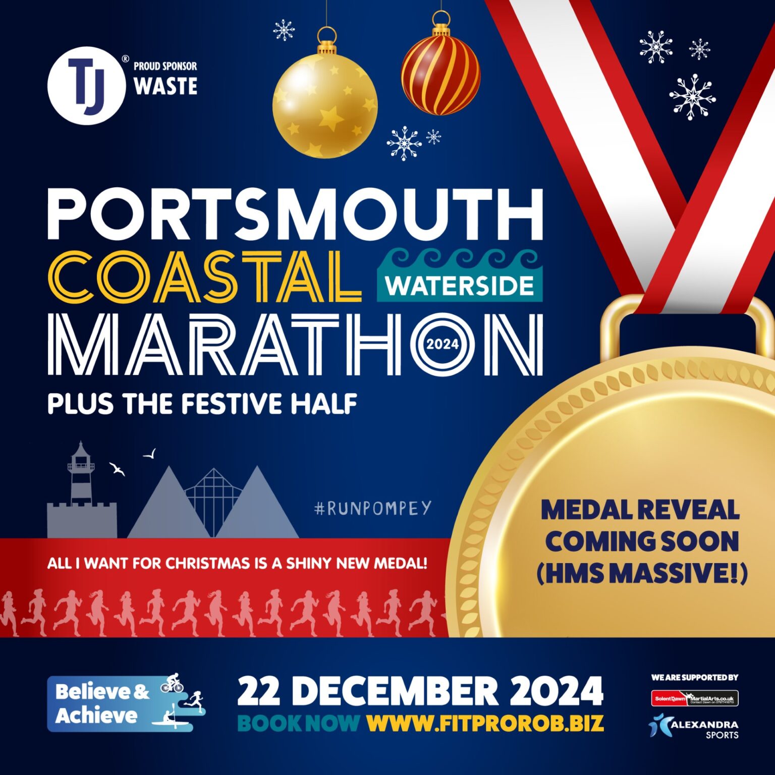 Portsmouth Coastal Waterside Marathon Events 2024 Believe and Achieve